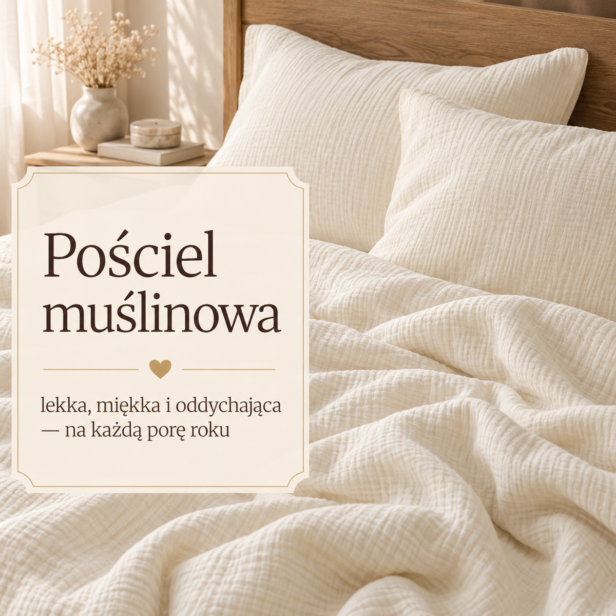 Pościel muślinowa — lekka i oddychająca
