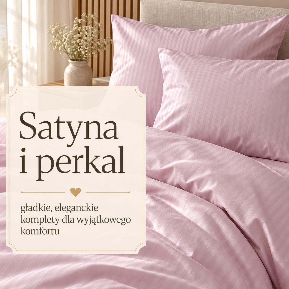 Satyna i perkal — eleganckie komplety pościeli