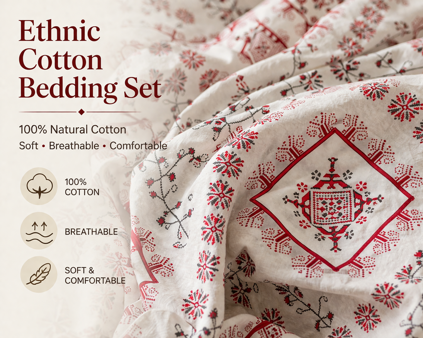 Ethnic Cotton Bedding Set