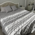 Light Grey Scandinavian Bedspread