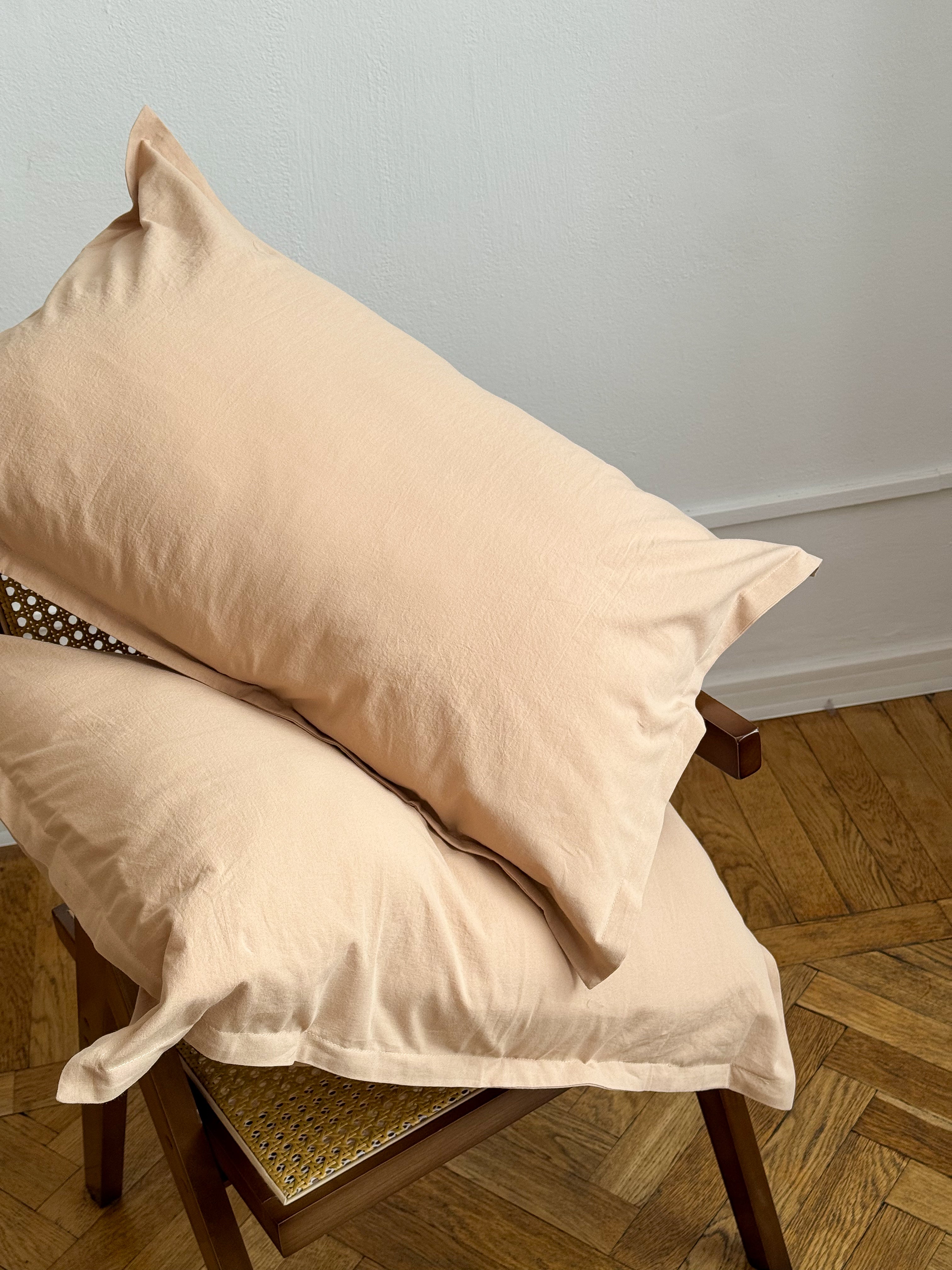 Sand Washed Cotton Bedding Set | Minimal | Handmade | Made to Order