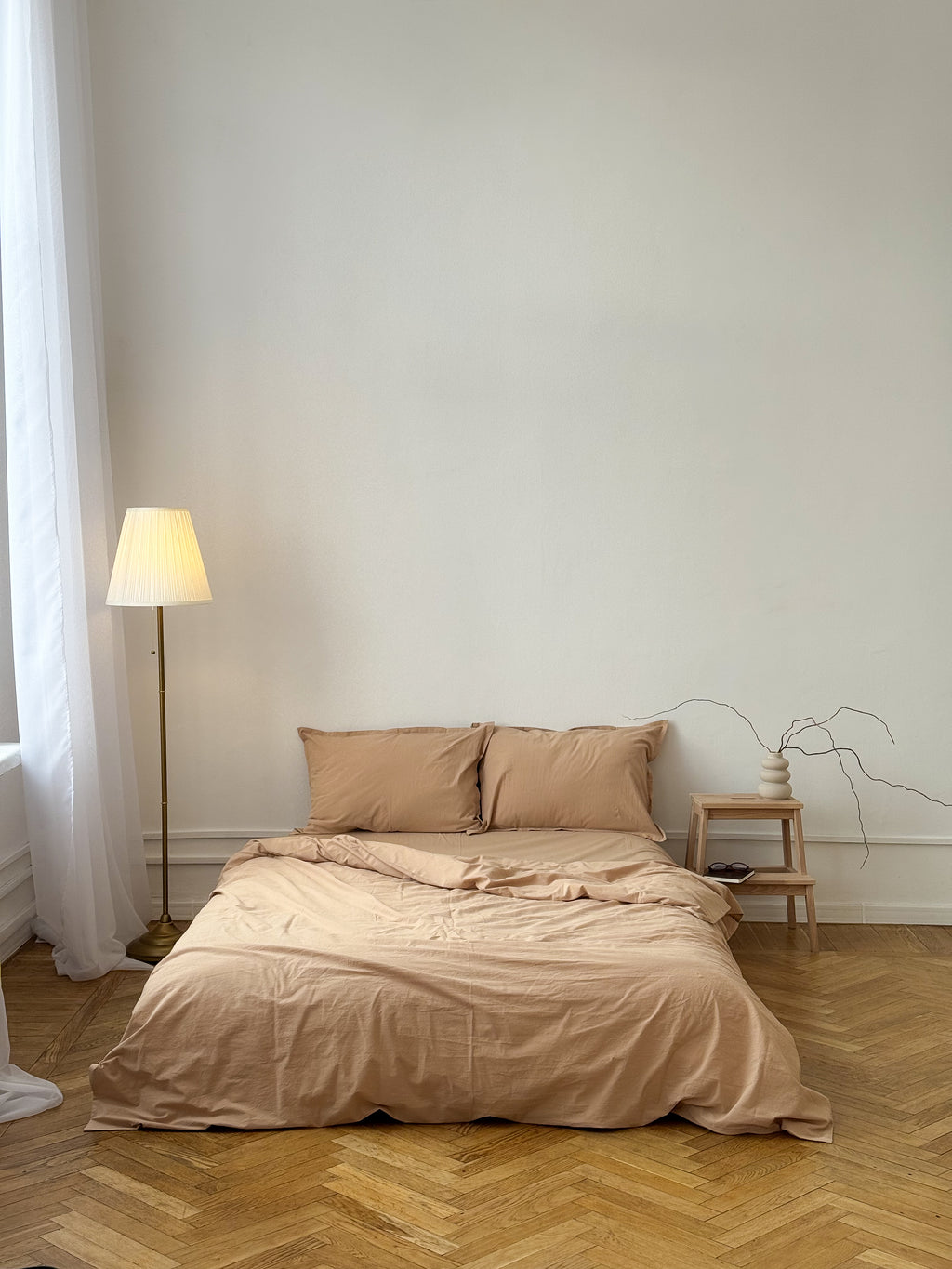 Sand Washed Cotton Bedding Set | Minimal | Handmade | Made to Order