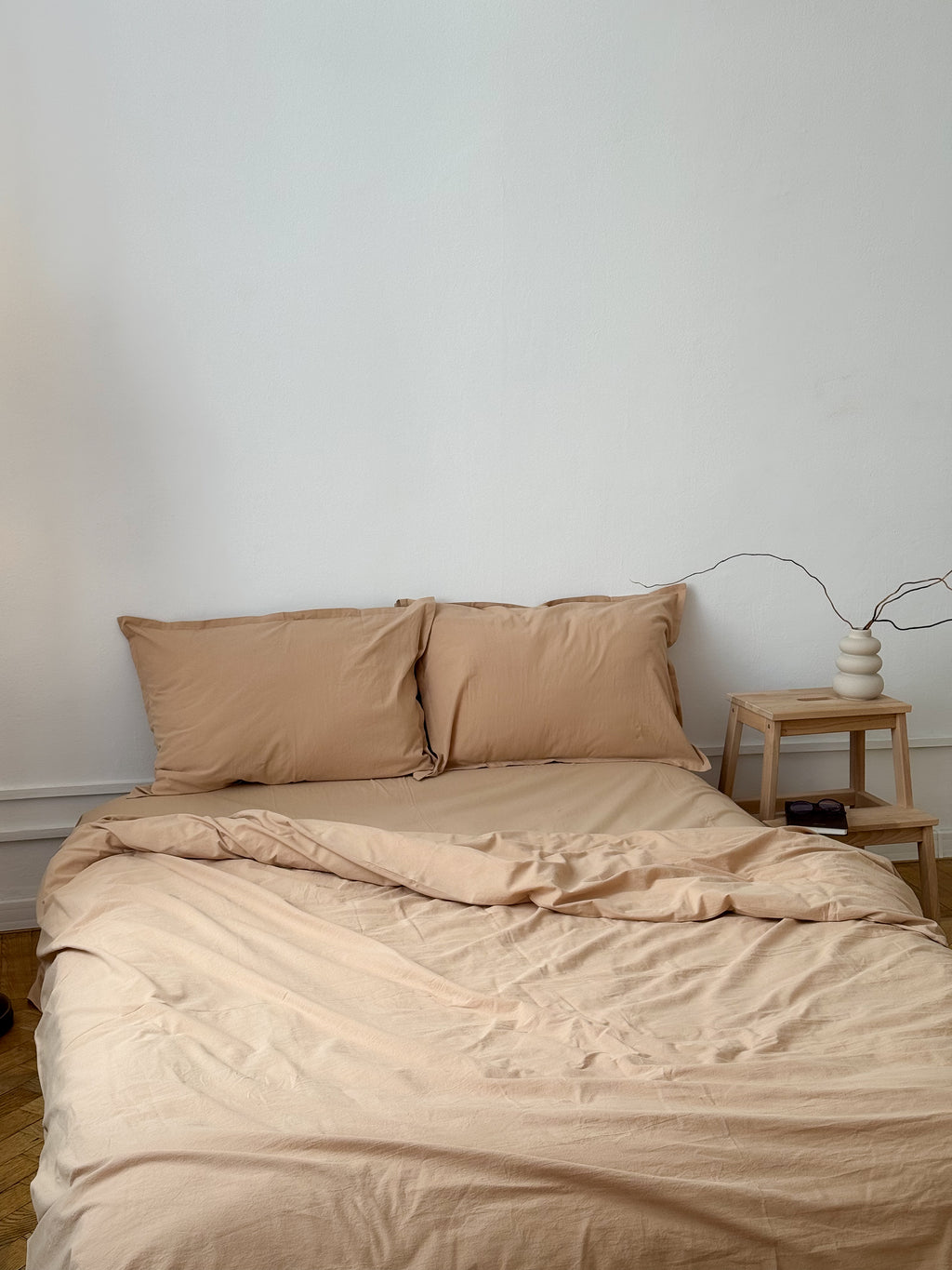 Sand Washed Cotton Bedding Set | Minimal | Handmade | Made to Order