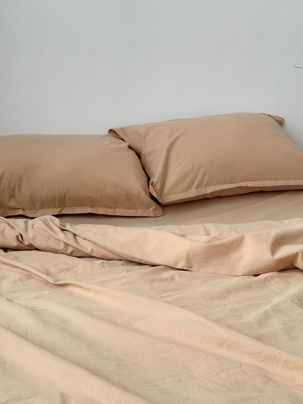 Sand Washed Cotton Bedding Set | Minimal | Handmade | Made to Order