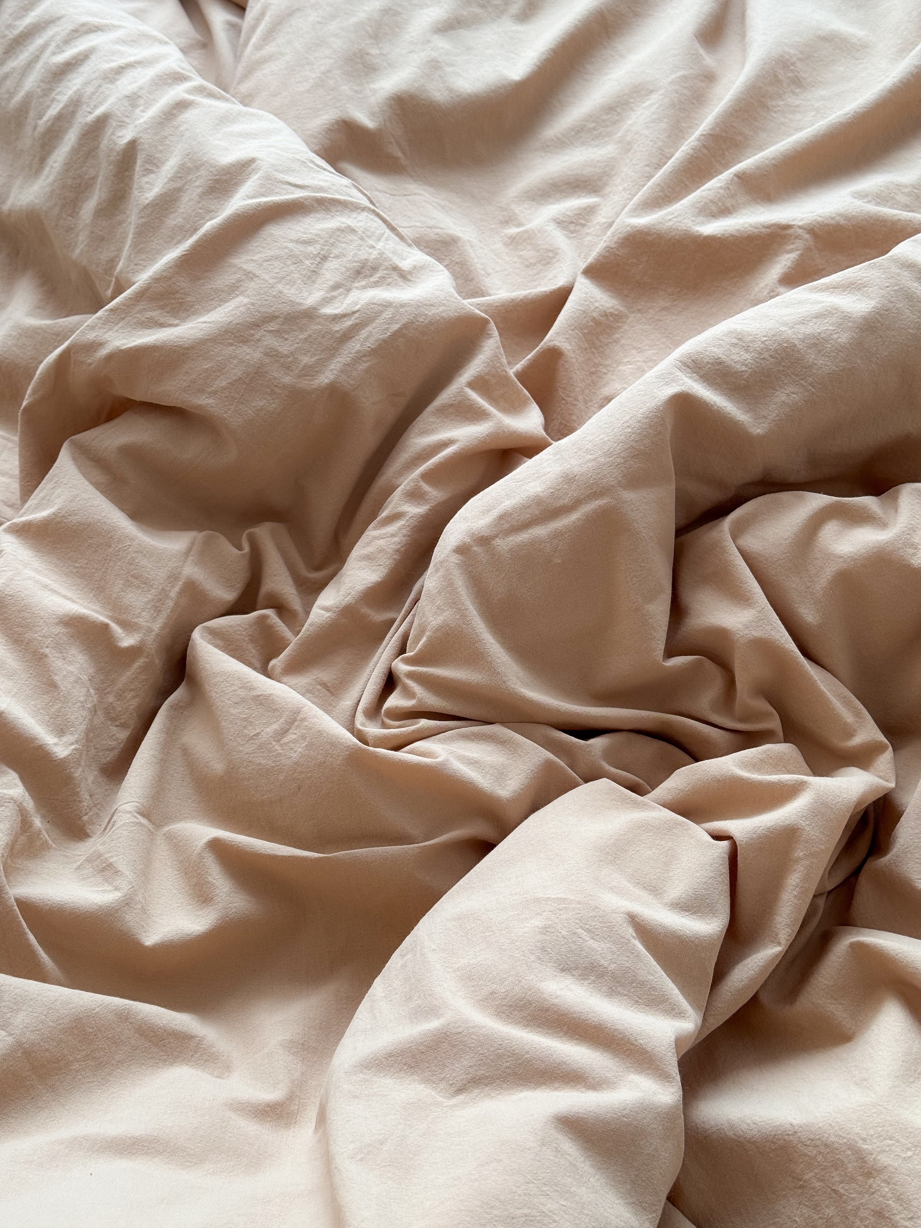 Sand Washed Cotton Bedding Set | Minimal | Handmade | Made to Order