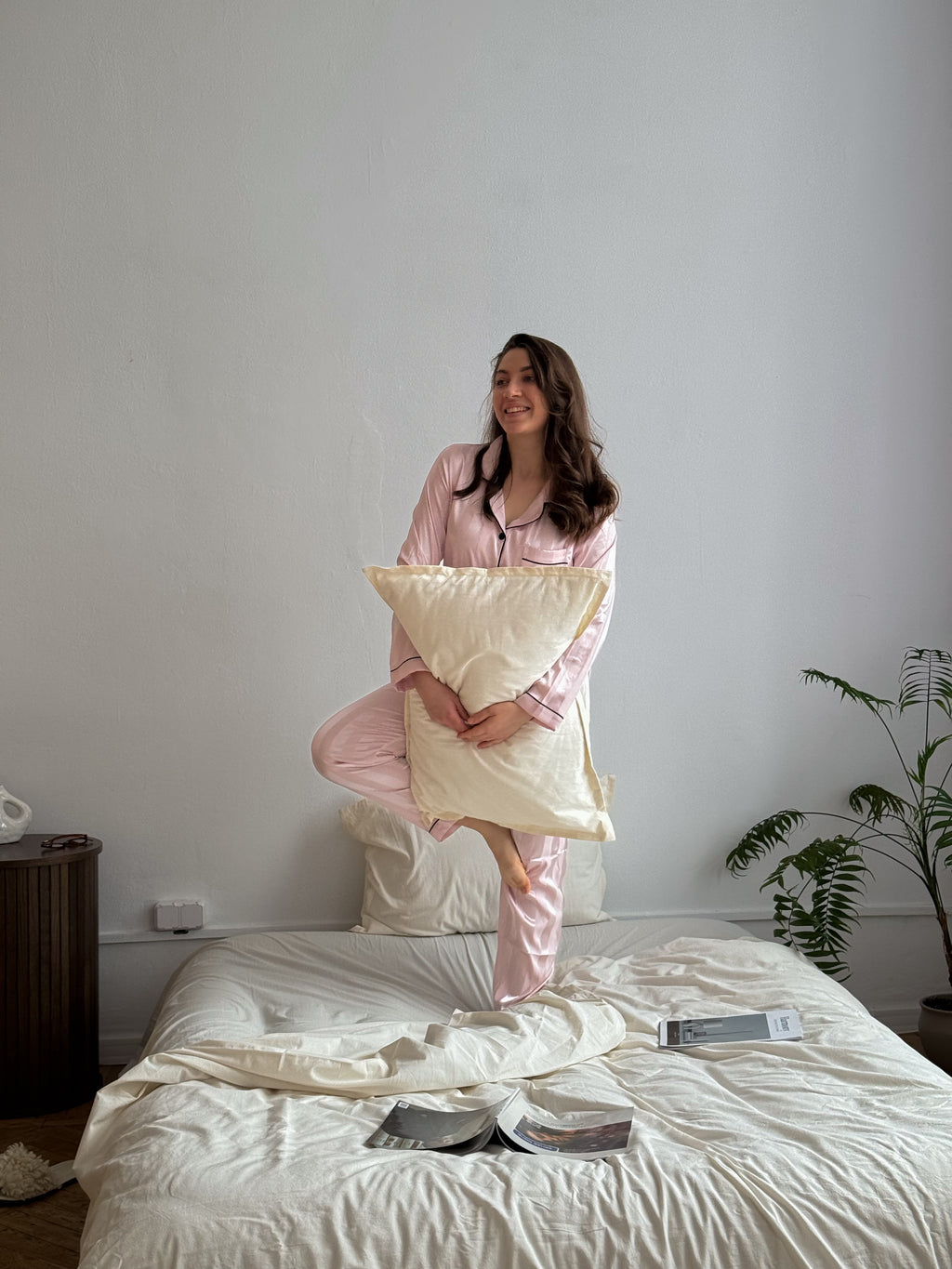 Ivory Washed Cotton Bedding Set | Minimal | Handmade | Made to Order