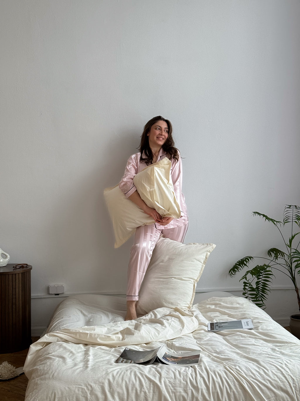 Ivory Washed Cotton Bedding Set | Minimal | Handmade | Made to Order