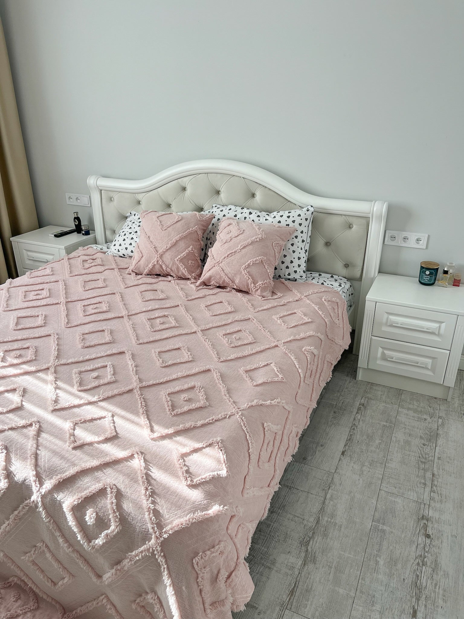 Blush Scandinavian Bedspread