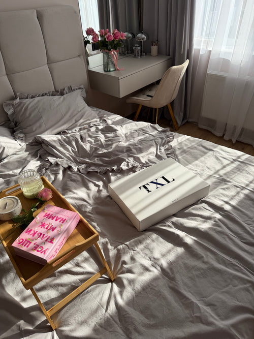 Gray Washed Cotton Bedding Set | Minimal | Handmade | Made to Order