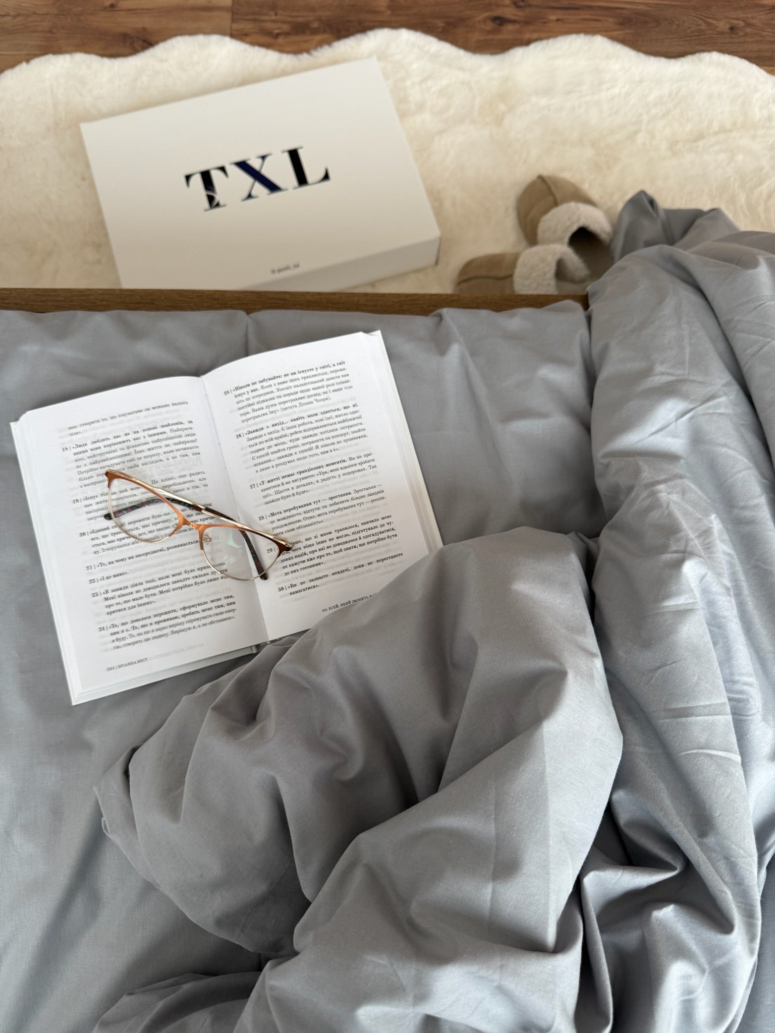 Light Gray 100% Cotton Bedding Set
