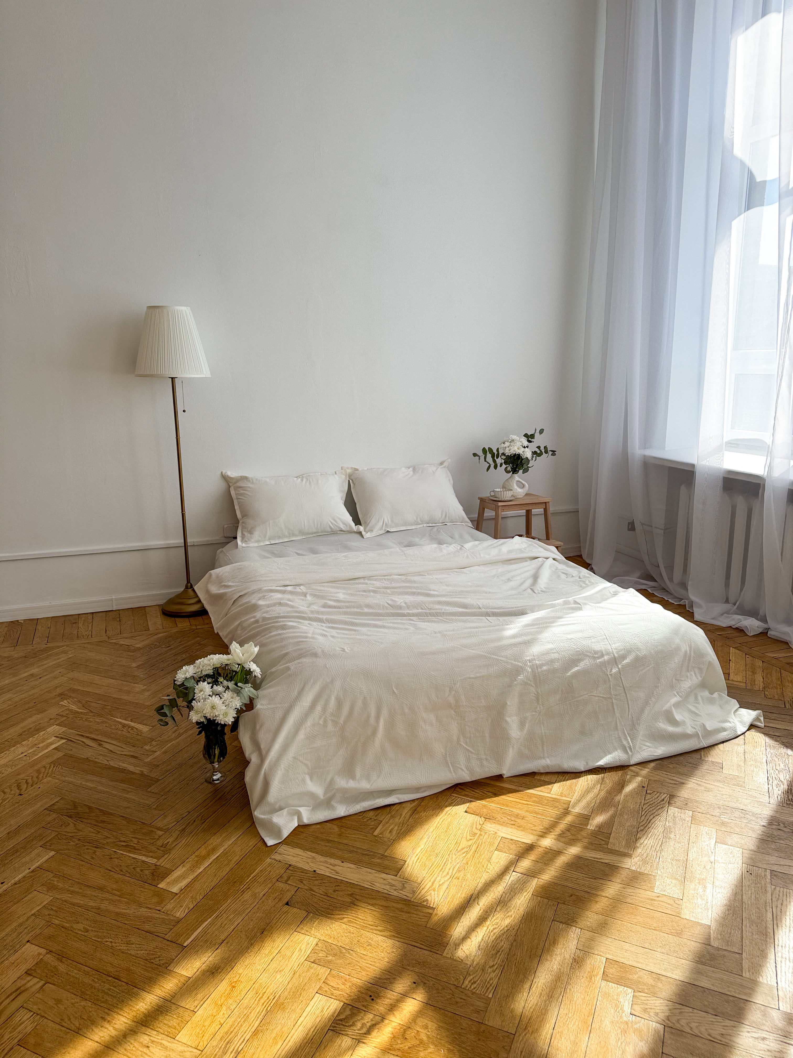 Milk Washed Cotton Jacquard Bedding Set