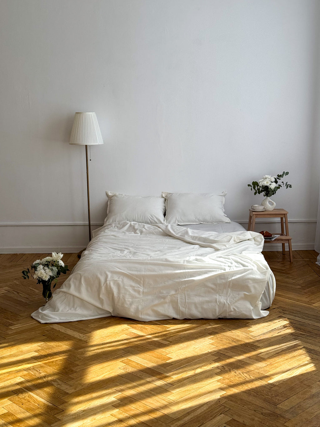 Milk Washed Cotton Jacquard Bedding Set