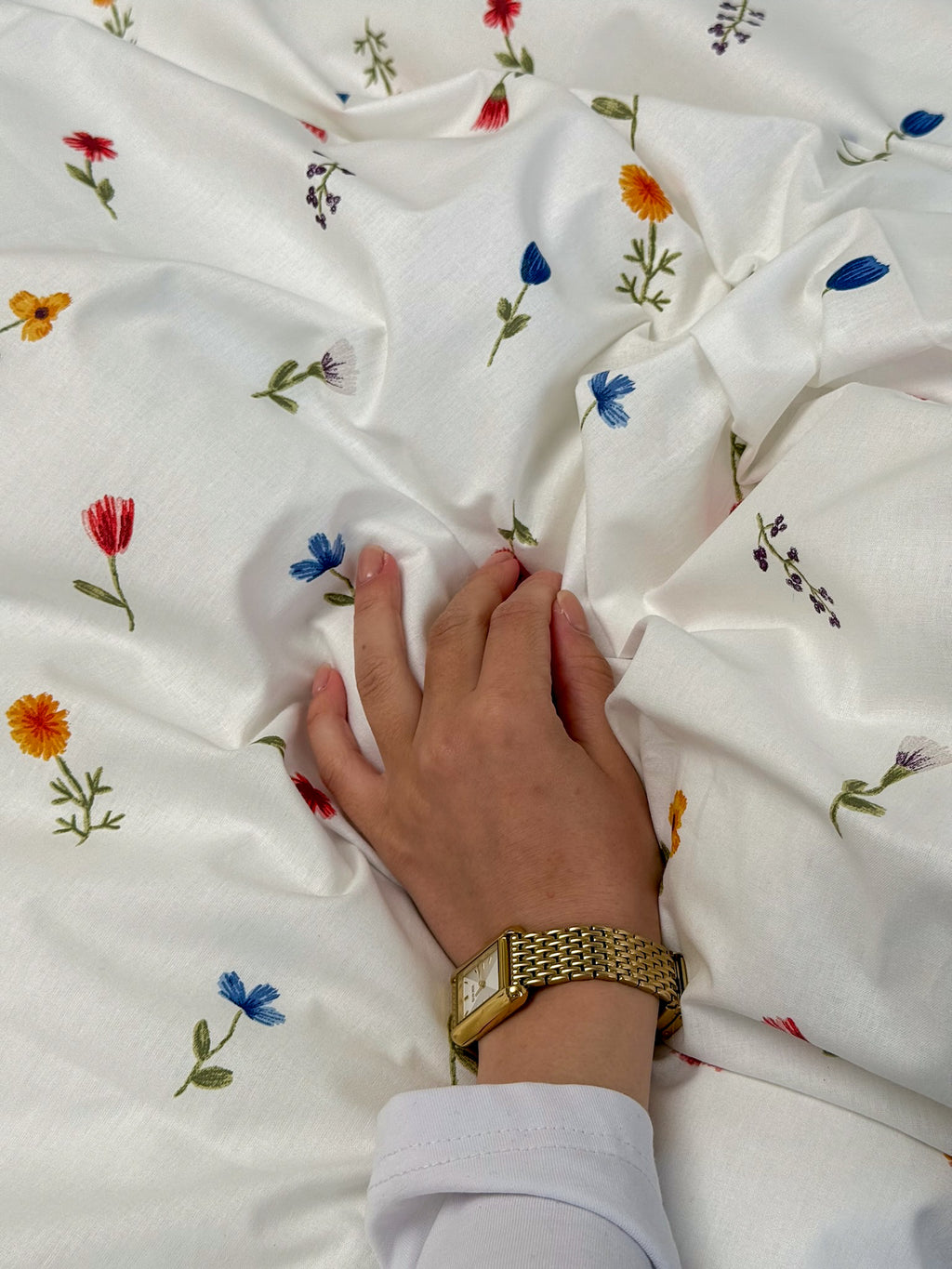 Floral Ruffle Bedding Set