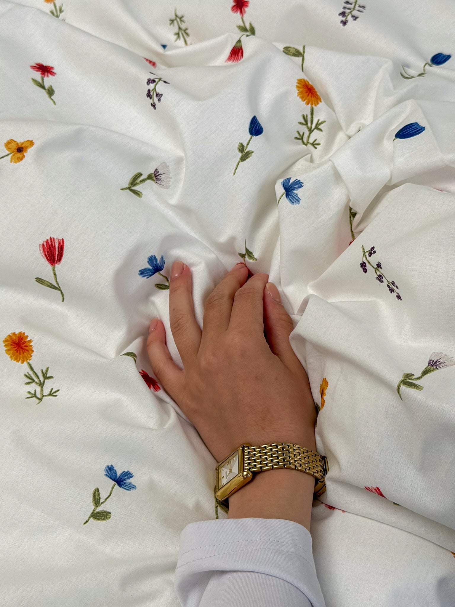 Floral Ruffle Bedding Set
