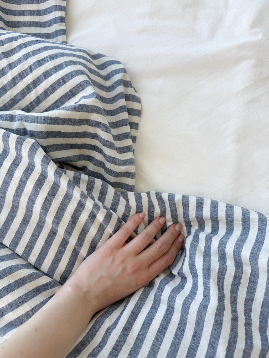 Washed Cotton Stripe Bedding Set