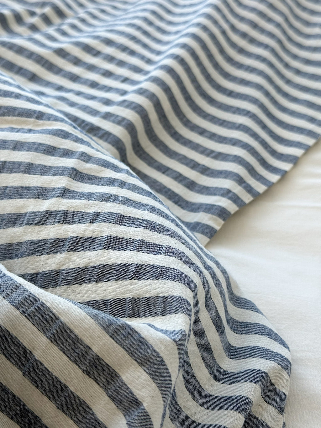 Washed Cotton Stripe Bedding Set
