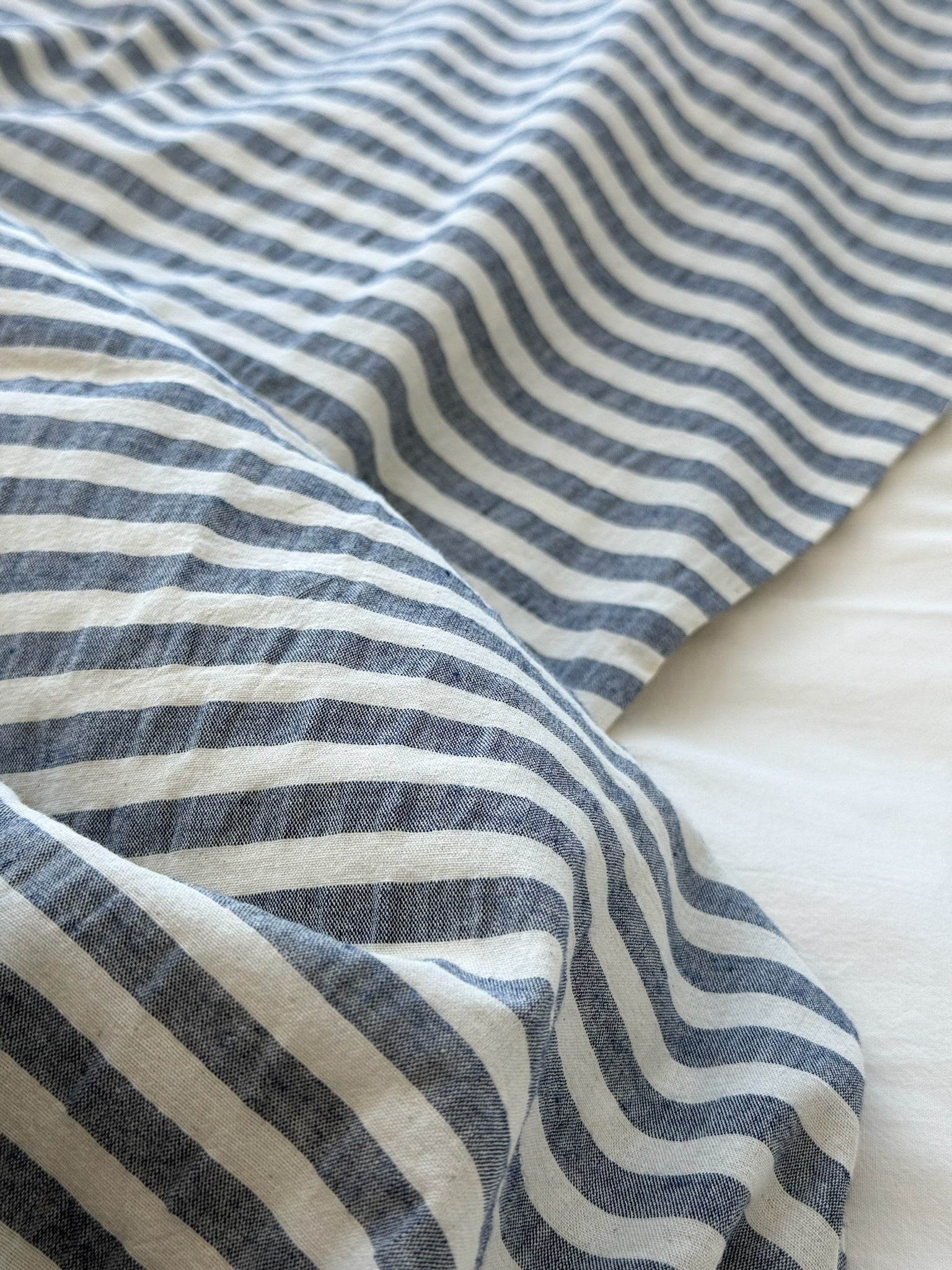Washed Cotton Stripe Bedding Set