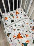 Fox Print Cotton Flannel Duvet Cover Set — photo 1