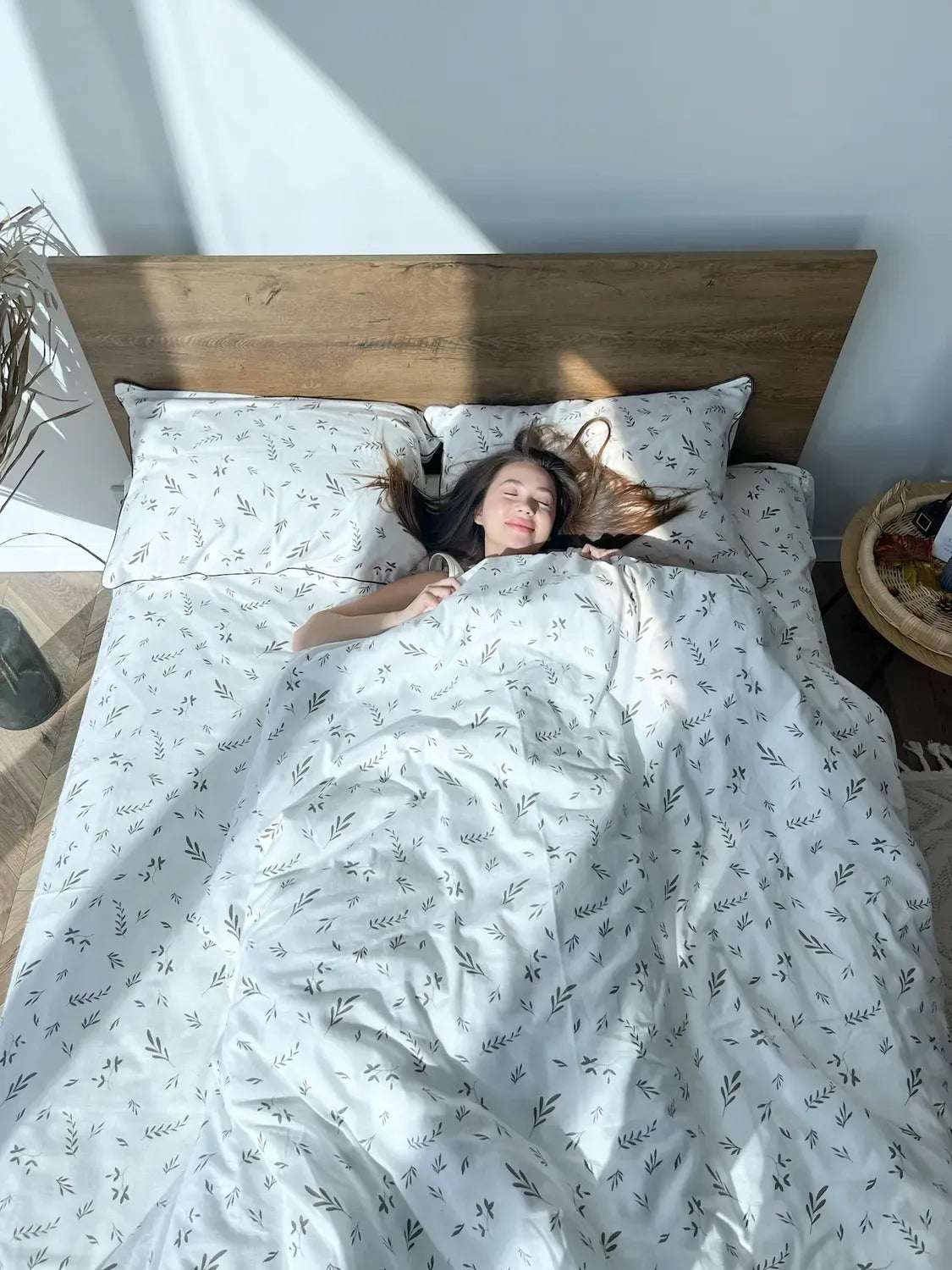 Ivory Olive Branch Cotton Flannel Bedding — photo 9
