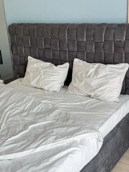 Mleczny komplet pościeli z perkalu premium 300 TC