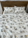 Panda Print Cotton Flannel Duvet Cover Set — photo 1